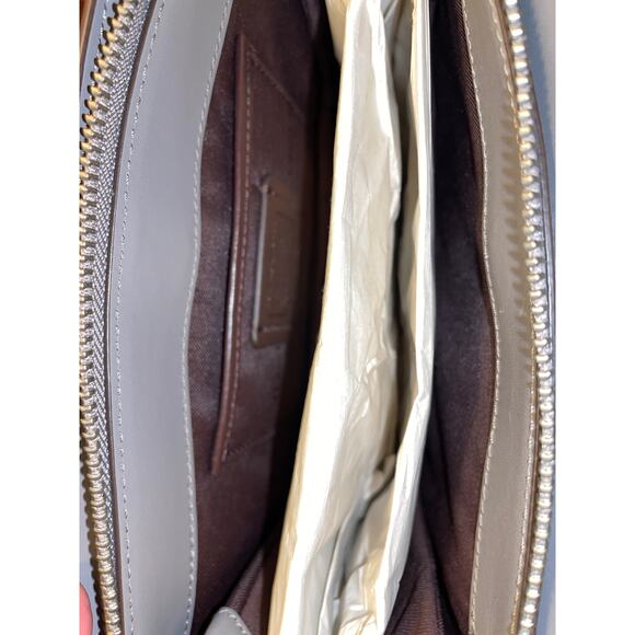 Coach Carter NEW Signature Chain Crossbody Gray Bag - Picture 6 of 8